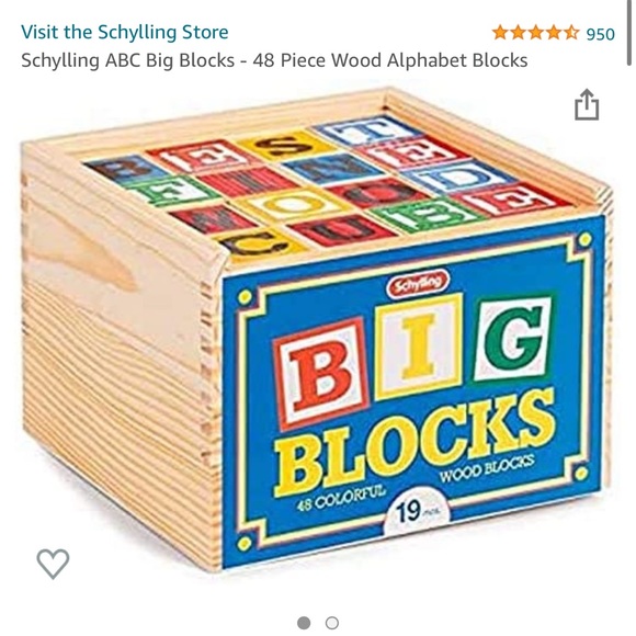 Schylling abc wooden blocks in case - Picture 2 of 2